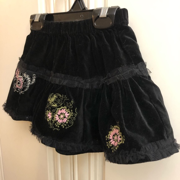 Sophie Catalou Designer velvet skirt - Picture 2 of 7